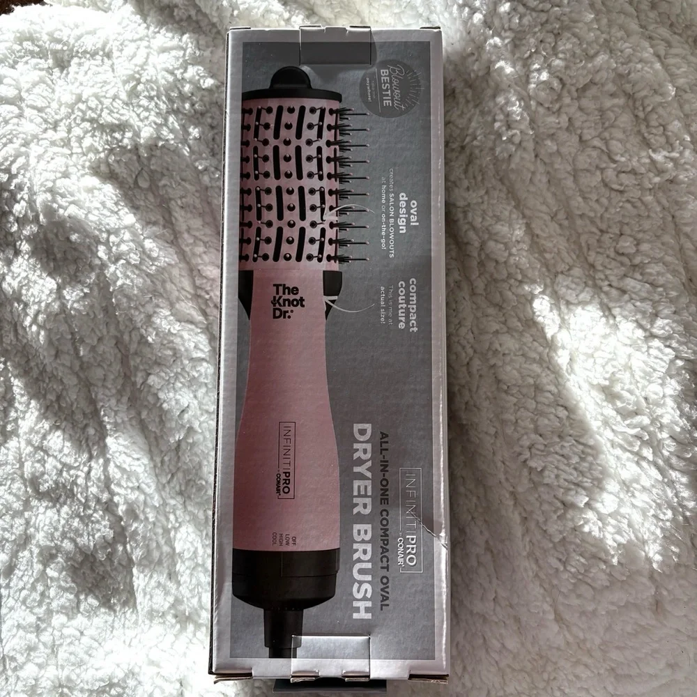 Infiniti pro conair the knot Dr blow dry brush hair tool new in box gift